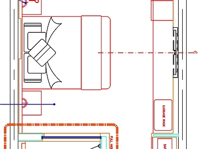 现代工装图库 客房 房间 客房平面图 房间平面布局 客房平面布置 施工图 工装图库