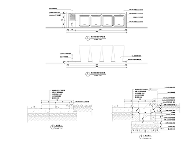 现代小区景观 拖把池 施工图