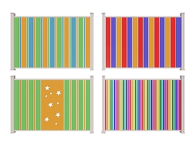 现代法式围栏护栏 防腐木围栏 幼儿园围墙 塑木栏杆 铝合金栏杆 彩色栅栏