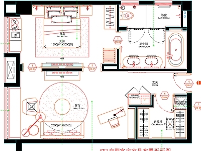 现代工装图库 客房平面布置 房间平面布局 客房平面图 房间 客房 施工图 工装图库