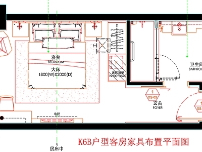 现代工装图库 客房平面布置 房间平面布局 客房平面图 房间 客房 施工图 工装图库