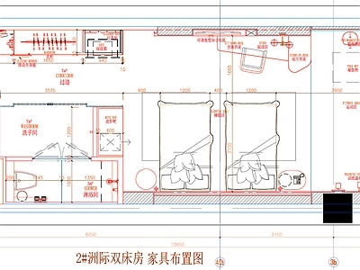 现代工装图库 客房平面布置 房间平面布局 客房平面图 房间 客房 施工图 工装图库