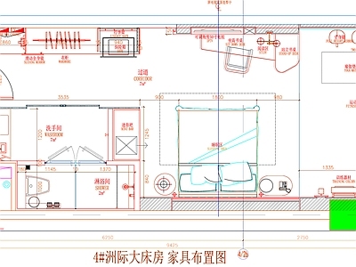 现代工装图库 客房 房间 客房平面图 房间平面布局 客房平面布置 施工图 工装图库