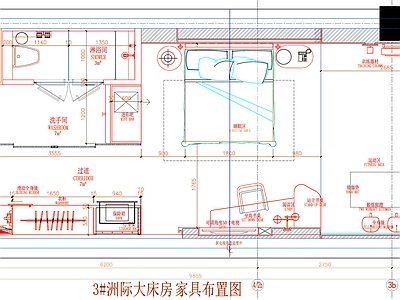 现代工装图库 客房 房间 客房平面图 房间平面布局 客房平面布置 施工图 工装图库