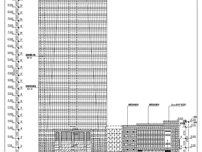 幕墙结构 TCL科技大厦 施工图