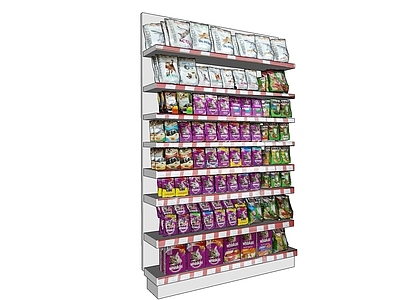 现代极简超市 超市生活食品区