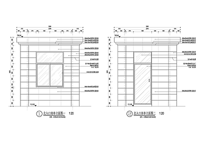 现代门卫室建筑 岗亭 施工图