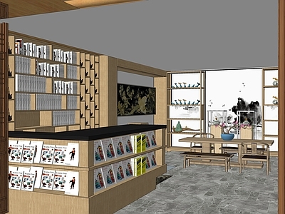 中式禅意书店 文创店