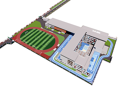 现代学校建筑 现代校园 小学 校园文化 小学校园