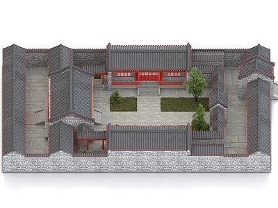 中式古建 古建 四合院 胡同 园林 别苑 宫殿