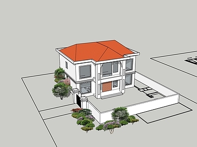 复古轻奢风格建筑 乡村自建房