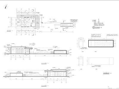 现代门卫室建筑 卫室全套图 施工图