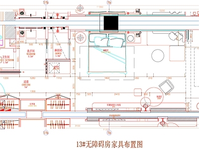 现代工装图库 客房平面布置 房间平面布局 客房平面图 房间 客房 施工图 工装图库
