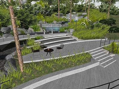 现代景观公园 森林公园c