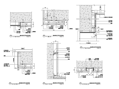 现代其他节点详图 墙面石材与不锈钢 施工图