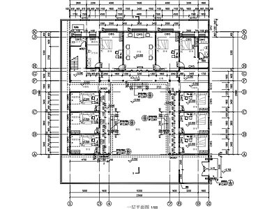 中式四合院 乡村建筑 施工图