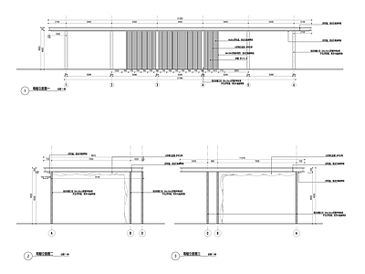 现代廊架 廊架 施工图