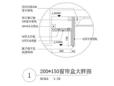 现代其他节点详图 盒大样图 施工图