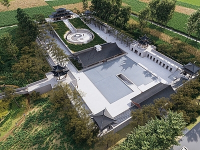 现代新中式寺庙建筑 道教传统现代