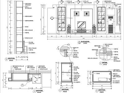 现代其他节点详图 电视装修 施工图