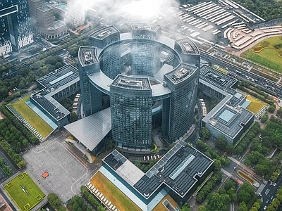 现代其他公共建筑 杭州市市民中心 平立剖全套合集 施工图