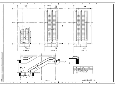 现代其他节点详图 自动扶梯 施工图