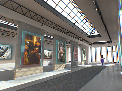 现代其他公共空间 画廊展示厅 摄影展示厅 素描工厂文化展厅 书法 国画展 油画展