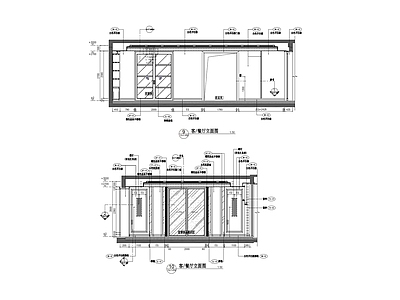 现代客厅 立面图 施工图