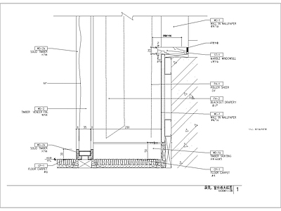 现代其他节点详图 屏风 台板大样 施工图
