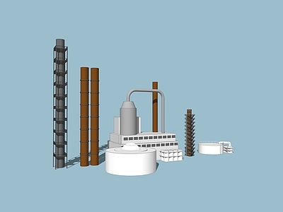 其他工业设备 工业设备 冷凝塔 烟囱 铁塔