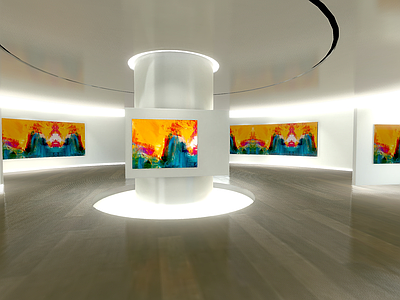 现代其他公共空间 艺术画廊 展览馆 画廊 艺术馆 画展