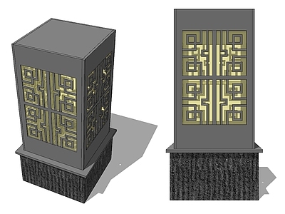 新中式景观灯 庭院灯 地灯 草坪灯 照明灯具 路灯