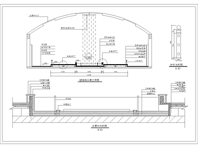 现代其他节点详图 水景台详图 施工图