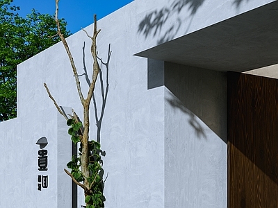 新中式现代住宅景观 现代中式 头
