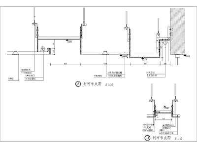 现代其他节点详图 铝塑板与石膏板 施工图