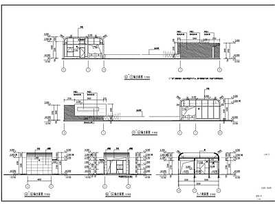 现代门卫室建筑 卫 施工图