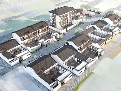 现代乡村民房 现代乡村民房 乡村建筑 民宿建筑 乡村院落