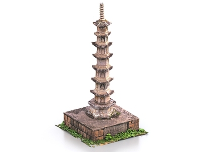 中式古建 普庆寺石塔 佛塔 古建 佛像