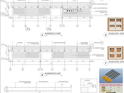 现代廊架 休闲廊架详图 单臂仿古廊架详图 单臂廊架详图 施工图