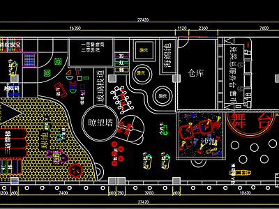 现代儿童乐园 儿童娱乐空间 施工图