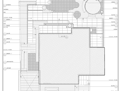 现代庭院 景观景 施工图