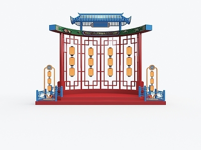 现代新中式舞台 新中式乡村 景区拍摄道具 新中式创意 网红打卡点
