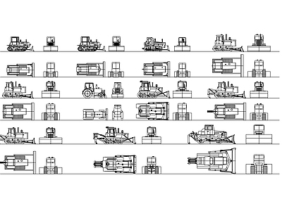 现代交通工具图库 汽车 工程机械 施工图