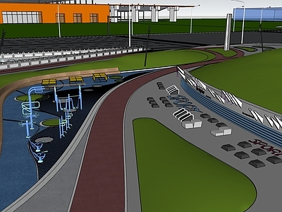 现代体育公园 体育公园 体育运动器械