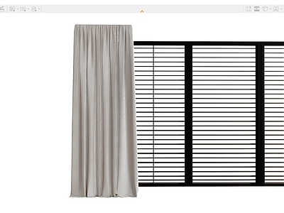 现代窗帘 子