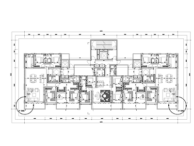 现代住宅楼建筑 第四代住宅 施工图