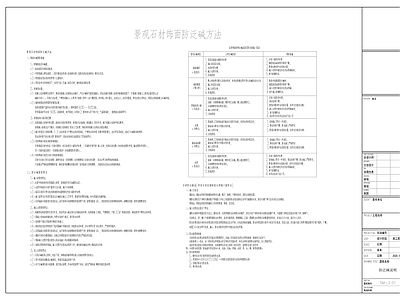 现代设计说明 景观石材防泛碱 方法说明 施工图