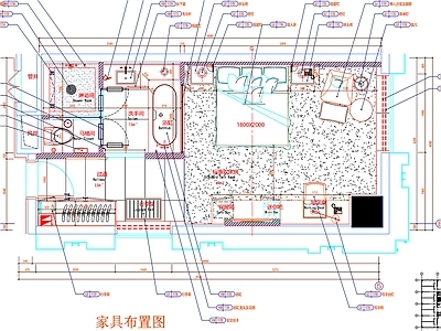 现代工装图库 客房平面布置 房间平面布局 客房平面图 房间 客房 施工图 工装图库