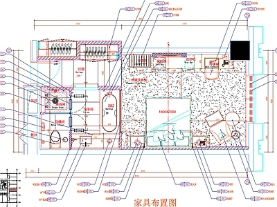现代工装图库 客房平面布置 房间平面布局 客房平面图 房间 客房 施工图 工装图库