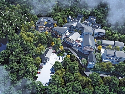 新中式现代民宿建筑 山地民宿建筑 平地民宿建筑 新中式酒店 新中式旅馆